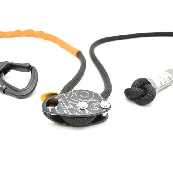 Rope access positioning lanyards